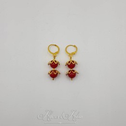 Boucles d'oreilles CORAIL - Doré