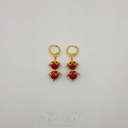 Boucles d'oreilles CORAIL - Doré