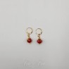 Boucles d'oreilles Corail - Doré