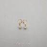 Boucles d'oreilles Perle - Doré