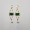 Boucles d'oreilles Noeud - Citrine