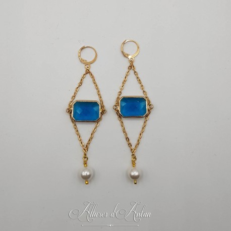 Boucles d'oreilles Noeud - Citrine