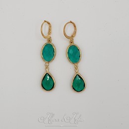 Boucles d'oreilles Noeud - Citrine