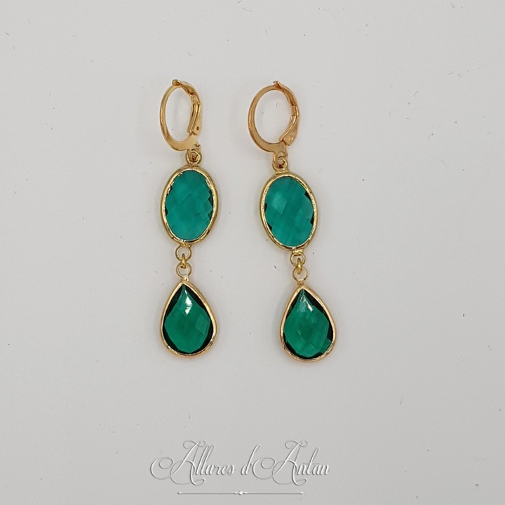 Boucles d'oreilles Noeud - Citrine