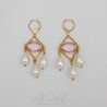 Boucles d'oreilles Noeud - Citrine