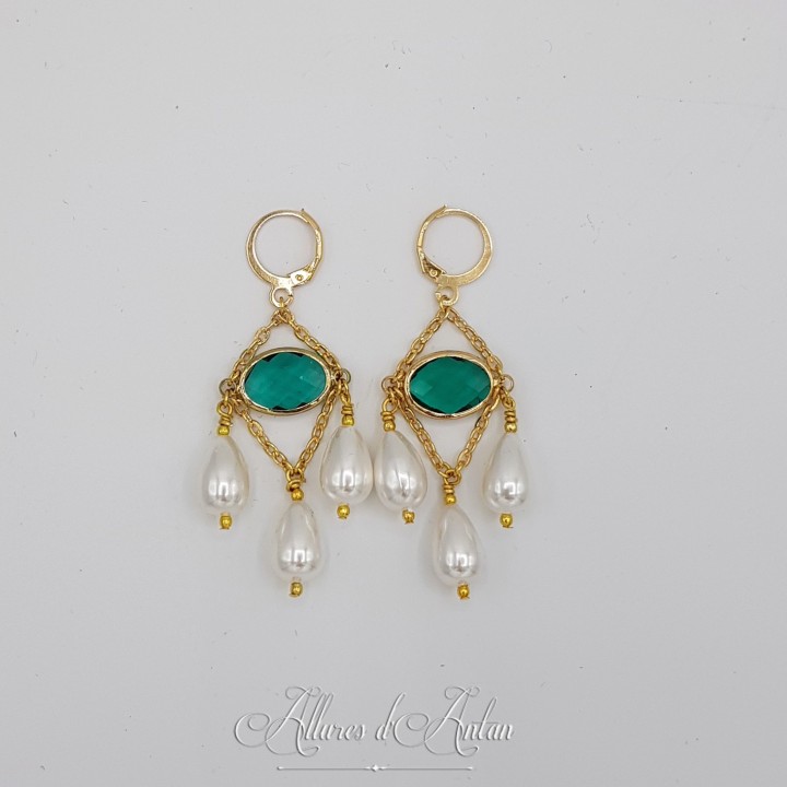 Boucles d'oreilles Noeud - Citrine