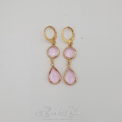 Boucles d'oreilles Noeud - Citrine