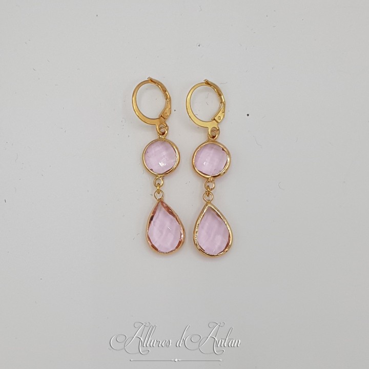 Boucles d'oreilles Noeud - Citrine