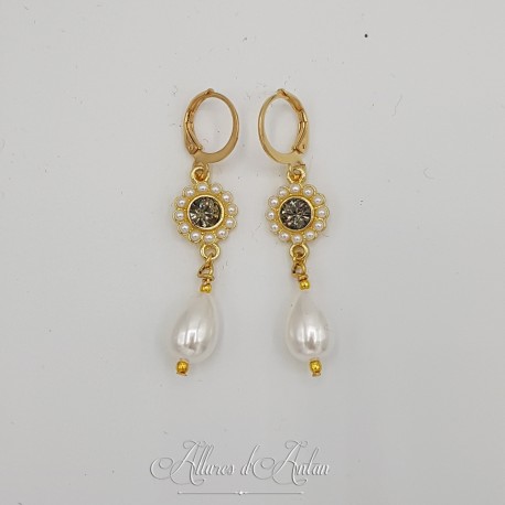 Boucles d'oreilles Noeud - Citrine