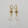 Boucles d'oreilles Noeud - Citrine