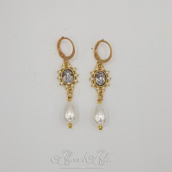 Boucles d'oreilles Noeud - Citrine
