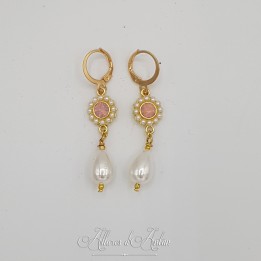 Boucles d'oreilles Noeud - Citrine