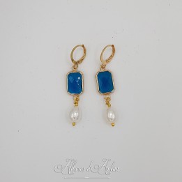 Boucles d'oreilles Noeud - Citrine