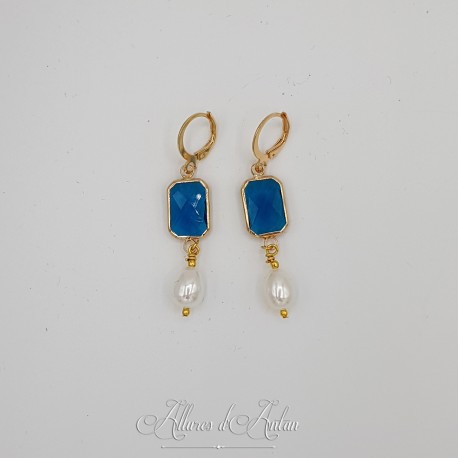 Boucles d'oreilles Noeud - Citrine