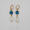 Boucles d'oreilles Noeud - Citrine