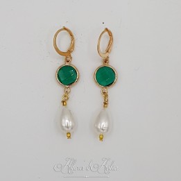 Boucles d'oreilles Noeud - Citrine
