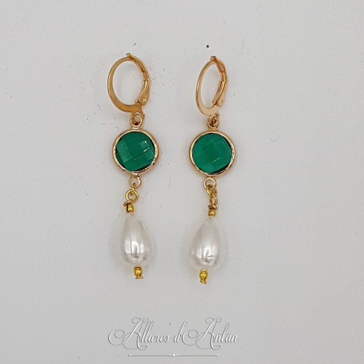 Boucles d'oreilles Noeud - Citrine