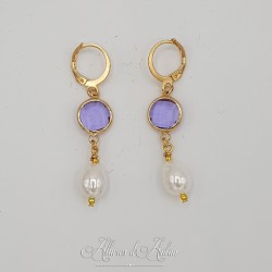 Boucles d'oreilles Noeud - Citrine
