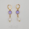 Boucles d'oreilles Noeud - Citrine