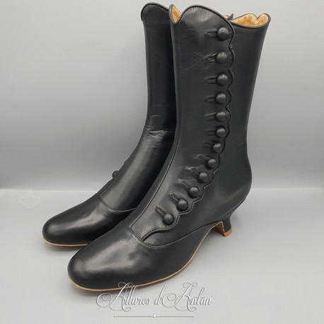 COMPIEGNE - Fin XIXe siècle - Cuir NOIR