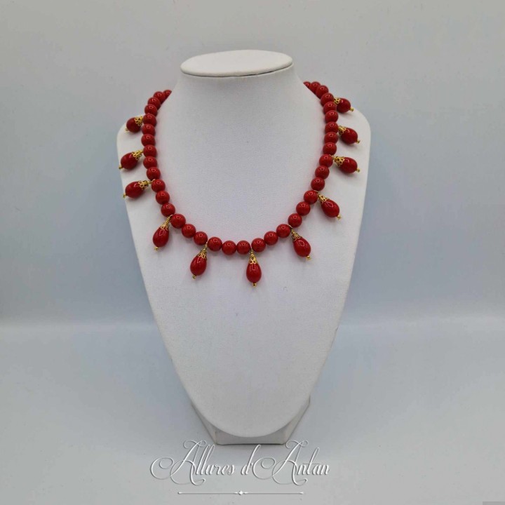 Collier Perles CORAIL