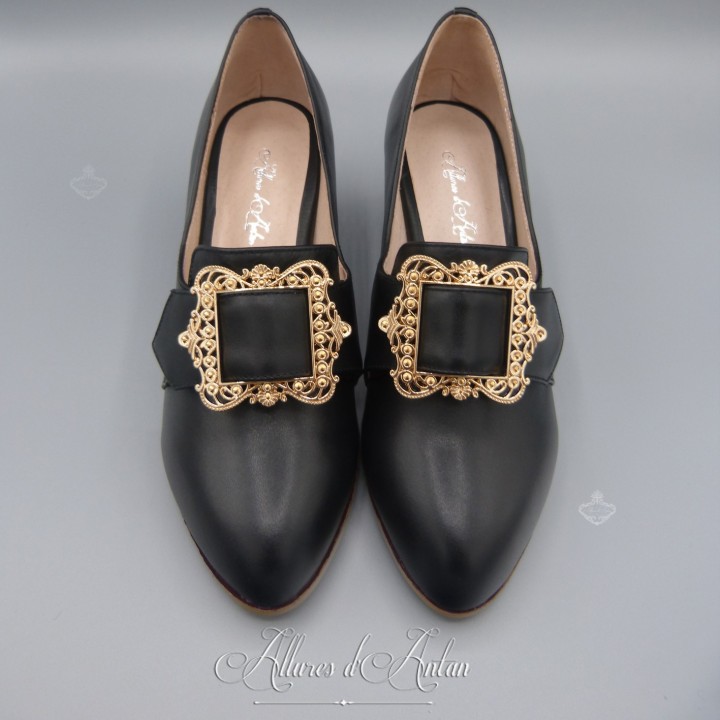 TRIANON - Chaussures (1750-1790) Noir