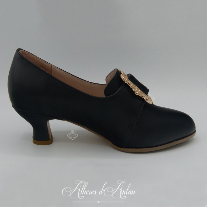 TRIANON - Chaussures (1750-1790) Noir