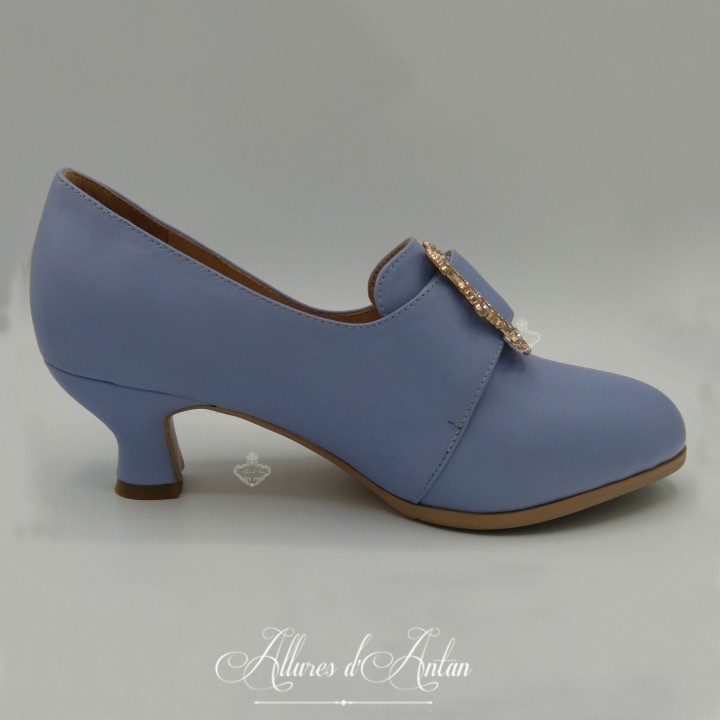 TRIANON - Chaussures (1700-1760) Bleu Pale