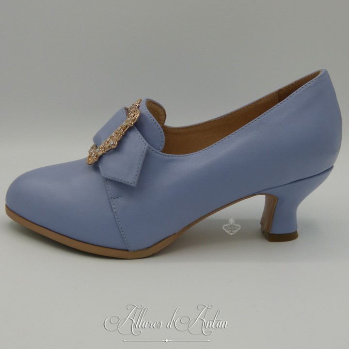 TRIANON - Chaussures (1700-1760) Bleu Pale
