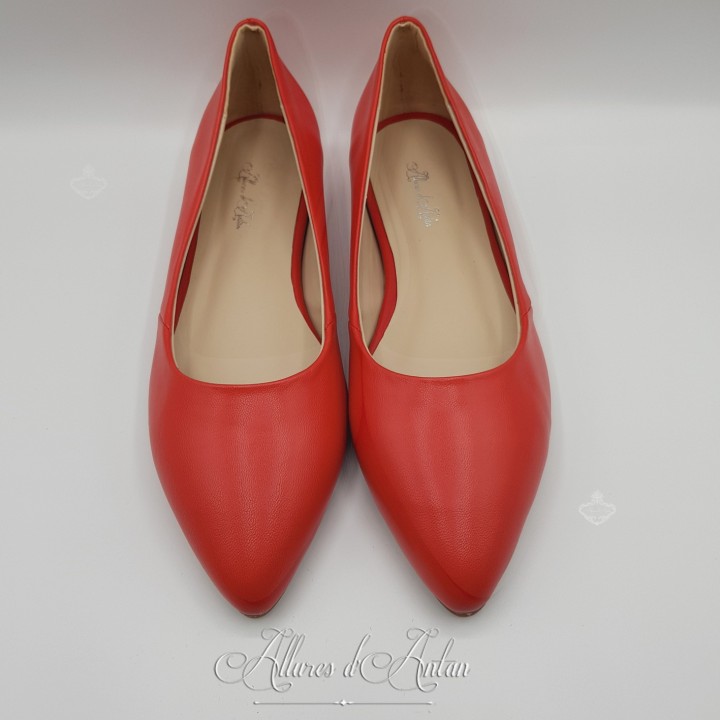 MALMAISON - Chaussures (1800-1815) CUIR ROUGE