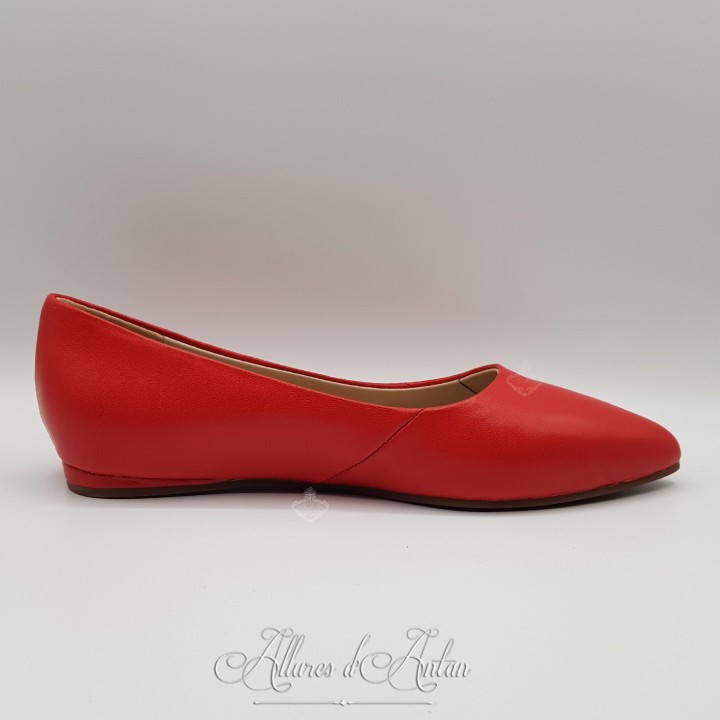 MALMAISON - Chaussures (1800-1815) CUIR ROUGE