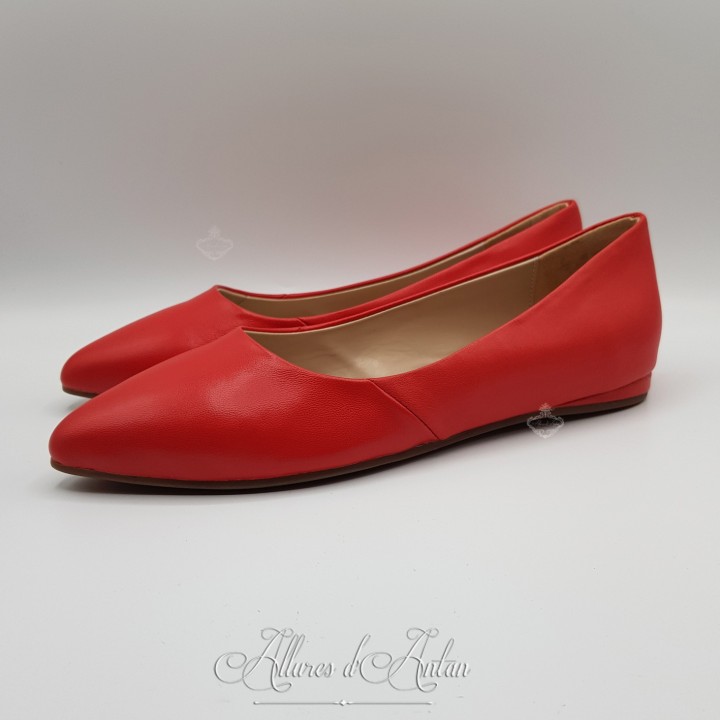 MALMAISON - Chaussures (1800-1815) CUIR ROUGE