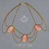 Collier Empire Camées - Corail