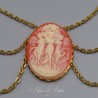 Collier Empire Camées - Corail