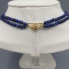 Collier 2 rangs de perles - Lapis Lazuli