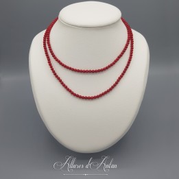 Collier 5 Camées - Bleu