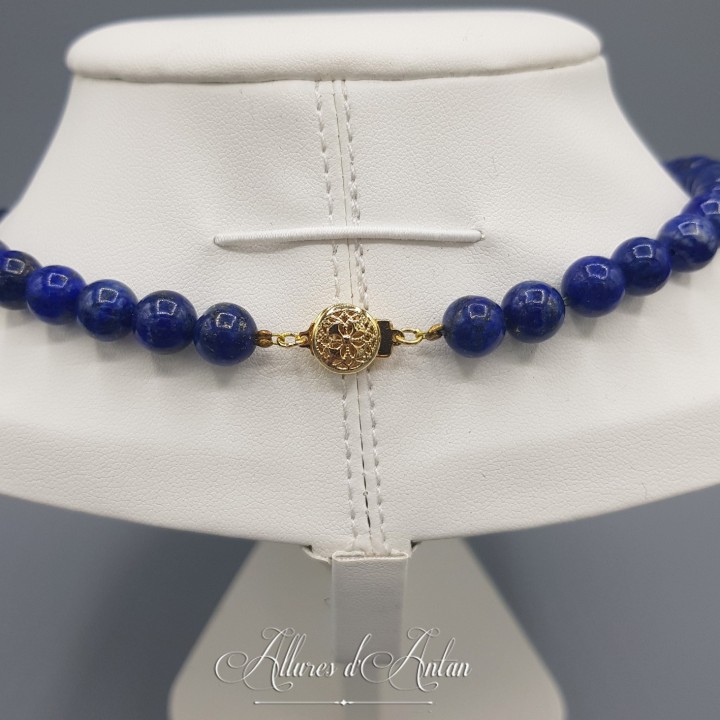 Collier 5 Camées - Bleu