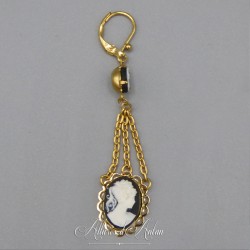 Collier 5 Camées - Bleu