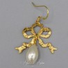 Boucles d'oreilles XVIIIe Noeud - Doré