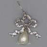 Boucles d'oreilles XVIIIe Noeud - Argenté