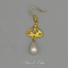 Boucles d'oreilles 1 perle goutte