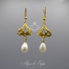 Boucles d'oreilles 1 perle goutte