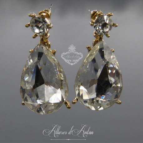 Boucles d'oreilles Strass