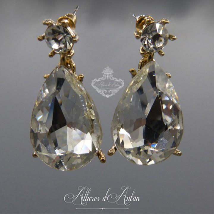 Boucles d'oreilles Strass