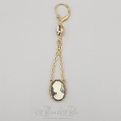 Collier 5 Camées - Bleu