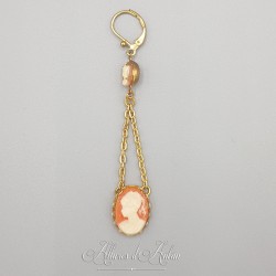 Collier 5 Camées - Bleu