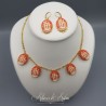 Parure Camée Corail