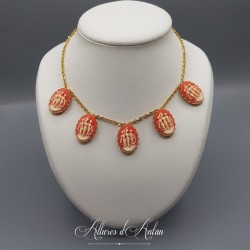 Parure Camée Corail