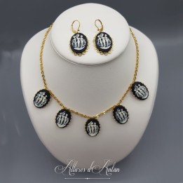 Parure Camée Noir