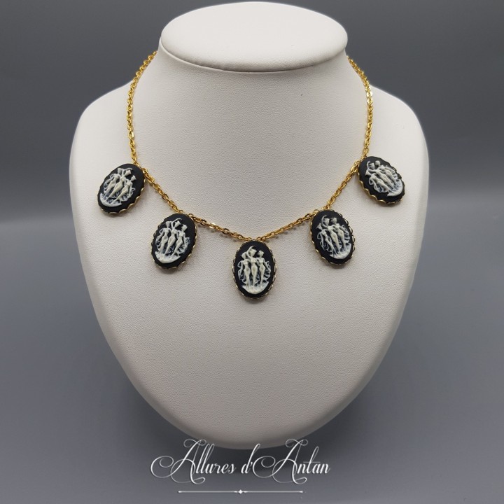 Parure Camée Noir